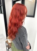 《Anli KANAKO》レイヤーカット オレンジ ブリーチカラー