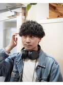 波巻きパーマ