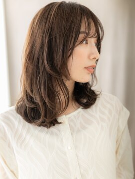 カバーヘア ブリス 戸田公園西口店(COVER HAIR bliss) 透けバングミックスパーマふわミディTc2戸田公園20代30代40代