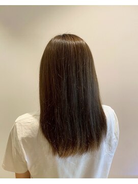 ニシオギ ヴォイス 西荻窪店(nishiogi voice) ON/OFFキマる◎艶めくナチュラルブラウンストレート/髪質改善