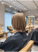 ハイトーンナチュラルベージュ透明感30代40代【1ブリーチ】