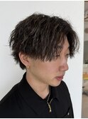 福井/メンズ/ツイストスパイラルパーマ/メンズパーマ/マッシュ