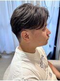 センターパート　ニュアンスパーマ　フェザーパーマ