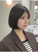 シースルーバング大人っぽミニボブ