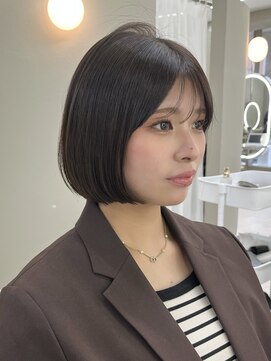 アイドットプラスサッポロ 札幌(i.+SAPPORO) シースルーバング大人っぽミニボブ
