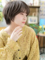 カバーヘア ブリス 北浦和(COVER HAIR bliss)&nbsp;グレーベージュ丸みショートマッシュウルフh4北浦和20代30代40代