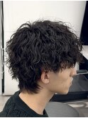 MEN’S HAIR/サーフカール/刈り上げセンターパート