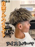 MEN’S HAIR/波巻ツイストスパイラル/フェザーパーマ/大阪