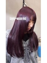 シアン(cyan)&nbsp;ワインレッド×レイヤー