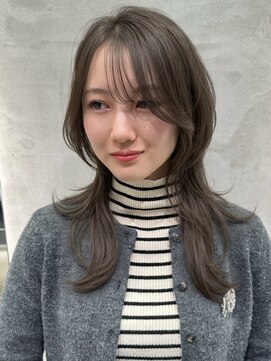 ロンドネートゥル 新潟(Lond naitre) 新潟／髪質改善／ダークアッシュ／ミディアムレイヤー