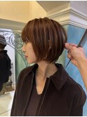 ●杉浦大人ガーリー/白髪前髪/ショートボブ/30代40代50代/銀座25