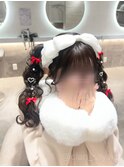 編みたらしツインテール/心斎橋ヘアセット