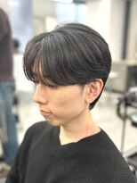 オーバルバイアピッシュ(OVARL by apish)&nbsp;フェザーパーマ/毛流れセンターパート/メンズパーマ/原宿