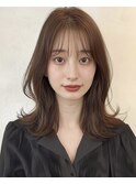 ココアベージュ/オリーブグレー/小顔/黒髪[立川/髪質改善]