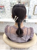 タイトローポニー／結婚式お呼ばれヘア/参列ヘア/二次会ヘア