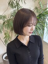 フゥカ 売市店(fuka)&nbsp;【まとまるボブ☆】大人可愛いボブ×チョコブラウンカラー　八戸