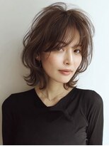 ハーツ(Heart's)&nbsp;ミディアムレイヤー×白髪ぼかしカラー30代40代50代60代