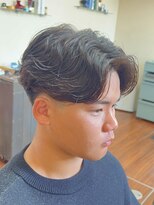 とこtoco フェザーパーマ×テーパーフェード