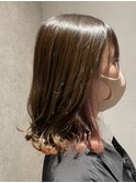 ロング×インナーカラー×波巻き