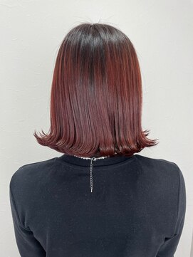 シエル 立川店(CIEL) 【CIEL×久光】ピンクレッド×外はねロブ