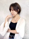 【大人かわいい20代30代40代 ショートボブ】