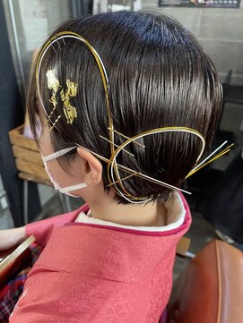 ノード(NODO) 【卒業式】ベリーショートの水引アレンジ