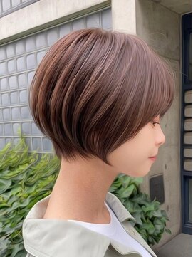 ロンド クラン 岡崎(Lond Clan) 顔周り/前髪/ショート小顔ショート×チョコレート[岡崎/髪質改善