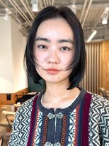 ノイカーム(noi Calm) 顔周りレイヤーカットグレージュカラーくびれボブショートカット