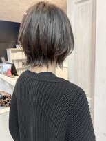 キャアリー(Caary)&nbsp;福山市美容室Caary20代30代レイヤー外ハネボブ透明感グレージュ