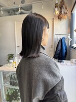 ロカ 表参道(loka)&nbsp;イヤリングカラー/外はねボブ[表参道/ブリーチ/ハイライト]Mai