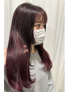 ガーデン Garden ヘアーメイク hair make ワインレッドカラー