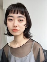 フィーリーカラー 大阪梅田店(feery color)&nbsp;オリーブベージュショートミニボブグレージュブリーチレイヤー