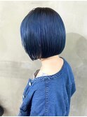 ボブ/ブルージュ/ベージュカラー/ブリーチ/ダブルカラー/原宿