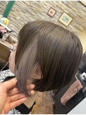 グレージュ　インナーカラー　ショート