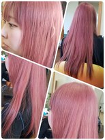 クリア 美容室&nbsp;ピンクカラー☆ピンクラベンダー