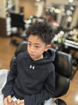アパッシュ 春光本店(Apache) ショートアップバング×キッズカット