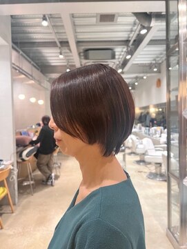 オーガニック リブ 川越(organic+live) 大人可愛い小顔前下がりボブ×ナチュラルボブ×ミニボブ20代30代