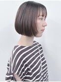 *顔周りレイヤー顎ラインボブ前下がりボブ内巻きボブ耳かけボブ2