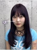 美髪カールシアーカラーピンクブラウンエアリーロングセミディ
