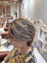ヘアリゾートエーアイ 新宿西口店(hair resort Ai)&nbsp;メンズバレイヤージュシャドールーツ刈り上げセンターパート新宿