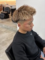 ハイセンス セカンド(HISENSE second)&nbsp;パイルツイスト×ブラウンカラー×金メッシュ