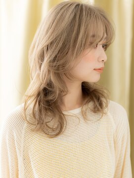 モッズヘア 越谷(mod's hair) ハイトーンカラーモテ髪ひし形セミロングTc4越谷10代20代30代