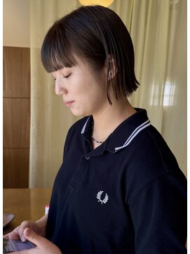 ミッケ(mikke) ミニボブ×やわらかベージュカラー