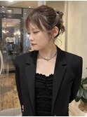 ボブでも可愛く◎アップスタイルアレンジ