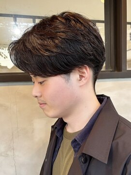 ラッキーヘア 加古川(Lucky Hair) 毛流れパーマセンターパート【芝本】