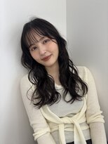 ジョエミバイアンアミ(joemi by Un ami)&nbsp;レイヤーパーマ/ミディアムパーマ/ベージュカラー/前髪