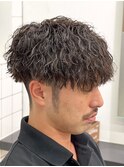 マッシュヘア/波巻きパーマ/men's/スパイラルパーマ