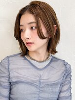 アグノス 青山(Agnos)&nbsp;結べるボブダークアッシュ前髪レイヤーカット美髪艶感愛され