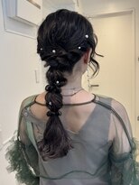 シーク 八王子(CHIC) 結婚式お呼ばれヘアセット 編み下ろし【八王子】