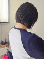 コピュラ コピュラカワゴエ(COPULA) ナチュラルショートミルクブラウンワンホンレイヤーダークブルー